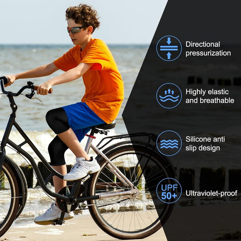 Tisancy 3 Pcs 3/4 Boys Compression Leggings Youth Basketball Quick Dry Base Layer Athletic Tights for Sports Workout Running - Image 5